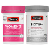 Swisse Multivitamin for Women (30 Tablets) & Biotin+ Biotin Tablets (30 Tablets) Combo