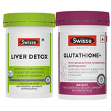 Swisse Liver Detox (30 Tab) & Swisse Glutathione+(30 Capsules) Combo