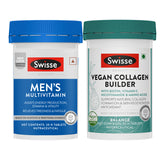 Swisse Multivitamin For Men (30 Tablets) & Swisse Vegan Collagen Builder (30 Tablets) Combo