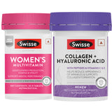 Swisse Multivitamin for Women (30 Tablets) & Swisse Collagen+ Hyaluronic Acid (30 Tablets) Combo