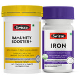 Swisse Ultiboost Immunity Booster+(30 Tablets) & Swisse Iron (30 Tablets) Combo