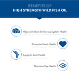 4X Strength Fish Oil Supplement with 1800MG Concentrated Omega 3 for Joint, Heart, Brain & Eye Health - Odourless Wild Fish Oil Supplement - 60 Tablets (6625403240633)