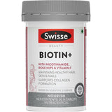 Biotin+ With Nicotinamide, Rose Hips & Vit C For Healthy Hair, Skin & Nails - 100% Vegetarian Supplement for Both Men & Women (7039005360313)