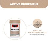 Magnesium Supplement For Muscle Recovery, Sound Sleep & Stress Relief - Supports Immunity, Anxiety Relief & Calming Muscle Regenerative Sleep - 60 Tablets (6625399701689)