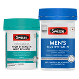 Swisse Fish Oil Omega 3 - 1500mg (60 Tablets) & Multivitamin For Men (60 Tablets) Combo