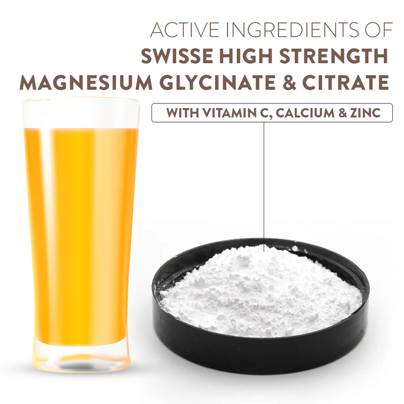 Swisse High Strength Magnesium Glycinate & Citrate Powder