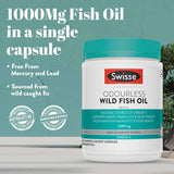 Swisse Ultiboost Odourless High Strength Wild Fish Oil Omega 3 - 1000mg (Best Before - 31st Aug, 2026)