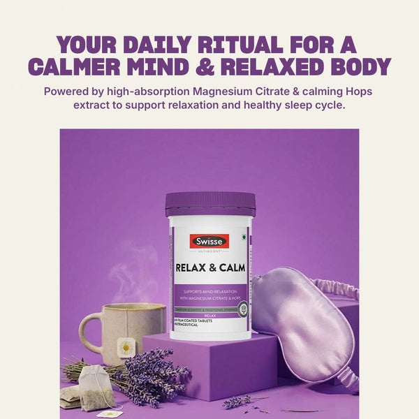 Swisse Ultiboost Calm & Relax Tablet - 60 Tablets