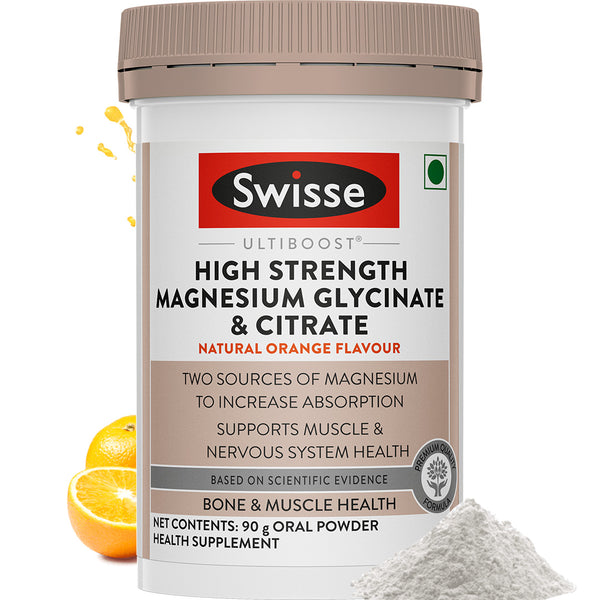 Swisse High Strength Magnesium Glycinate & Citrate Powder