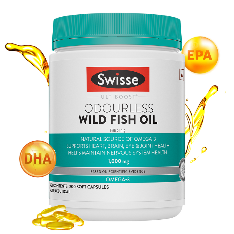 Swisse High Strength Wild Fish Oil 1500Mg 200 Capsules