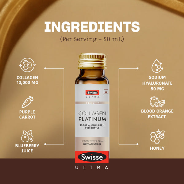 Swisse Ultra Collagen Platinum Shots - 13,000mg