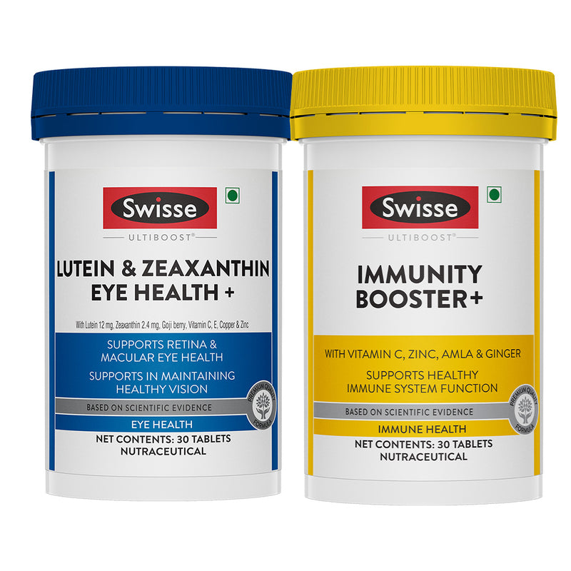 Swisse Ultiboost Lutein & Zeaxanthin Eye Health+(30 Tablets) & Swisse Ultiboost Immunity Booster+ Combo