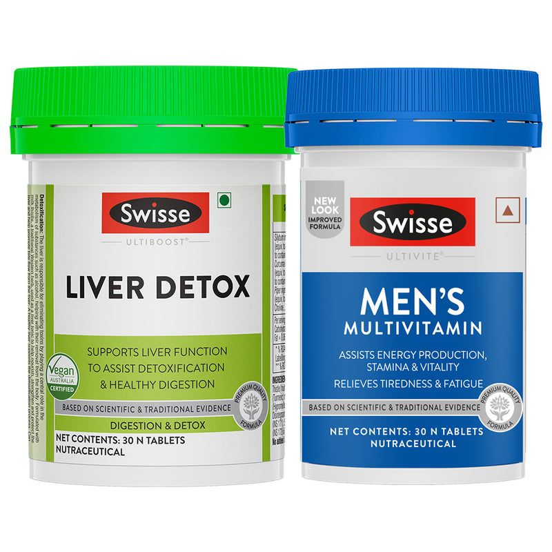 Swisse Liver Detox (30 Tab) & Multivitamin For Men (30 Tab) Combo