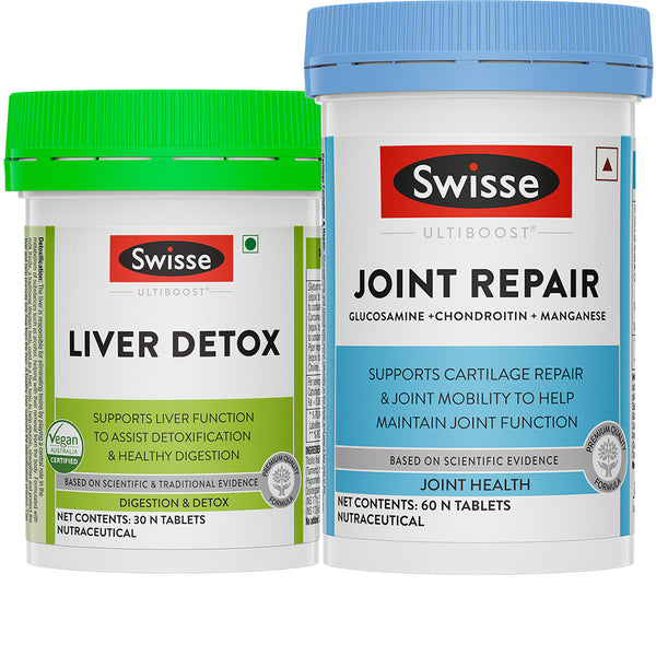 Swisse Liver Detox (30 Tab) & Joint Repair(60 Tab) Combo