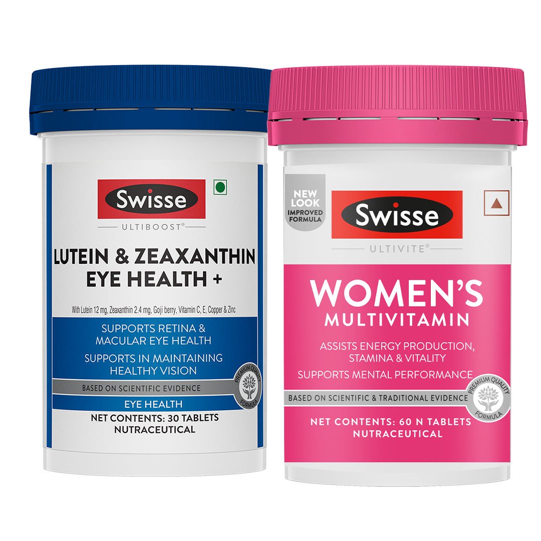 Swisse Ultiboost Lutein & Zeaxanthin Eye Health+ & Swisse Multivitamin