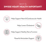 Swisse Heart Health – For Healthy Heart and Cardio Vascular Health, Supports Healthy Cholesterol Level – 30 Tablets (7079197671609)