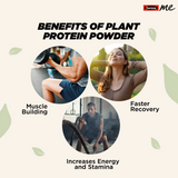 SwisseMe Plant Protein - Daily Nutrition For Men & Women - 100% Natural, Zero Added Sugar, 24g Vegan Pea Protein For Post Workout Recovery, Lean Muscle Building, Strength & Stamina (Chocolate Flavor, 500g) (7437529022649)